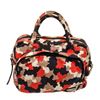 Image 2 : Prada Red Multicolor Canvas Zip Around Small Satchel Bag