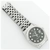 Image 6 : Rolex Mens Stainless Steel Black Diamond 36MM Datejust Wristwatch