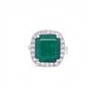 Image 4 : Platinum Emerald Ring 7.34 ct