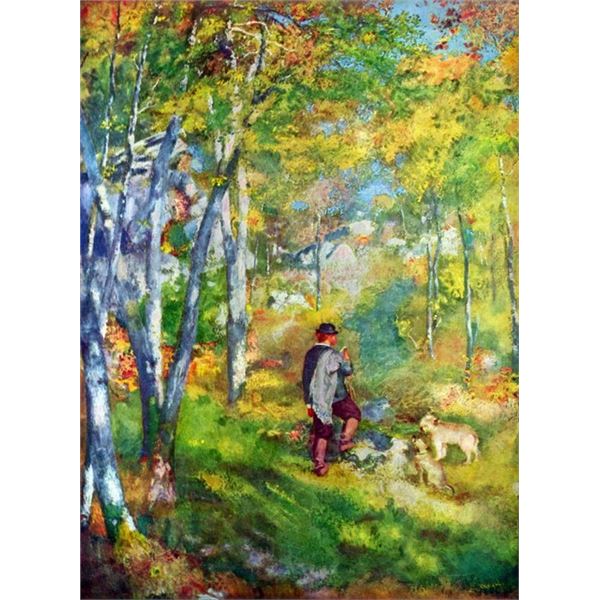 Renoir - Young Man In The Forest Of Fontainebleau