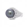 Image 2 : 18K Gold Tahitian Pearl Ring