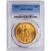 Image 1 : 1924 $20 St. Gaudens Double Eagle Gold Coin PCGS MS64