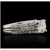 Image 1 : 14KT White Gold 1.87 ctw Diamond Ring