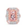 Image 3 : 14K Morganite Ring 4.96 ct