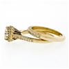 Image 8 : Tacori 18k Gold .79 ctw GIA Round Diamond Solitaire Engagement & Wedding Band Se