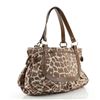 Image 1 : Fendi Chef Tote Printed Satin Large Brown, Neutral, Print