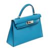 Image 2 : Hermes Bleu Frida Chevre Mini Kelly