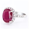 Image 1 : 5.87 ctw Ruby and 1.03 ctw Diamond Platinum Ring