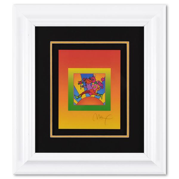 Flower Jumper Over Sunrise on Blends II by Peter Max