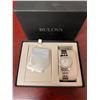 Image 2 : Bulova Ladies Wristwatch, Brand New in Box (Silver w/ Multiple Cases)