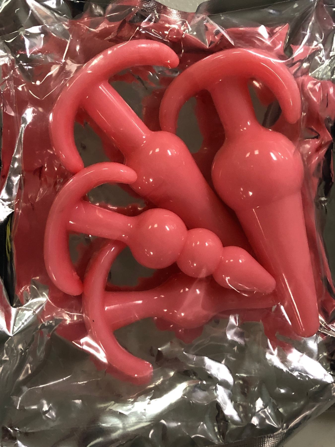 6 packs of new silicone pink plugs (4 assorted plugs in each pack)