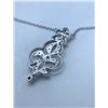 Image 2 : 14Kt W/G diamond pendant/chain 30pt SI - Suggested retail $1200-1500