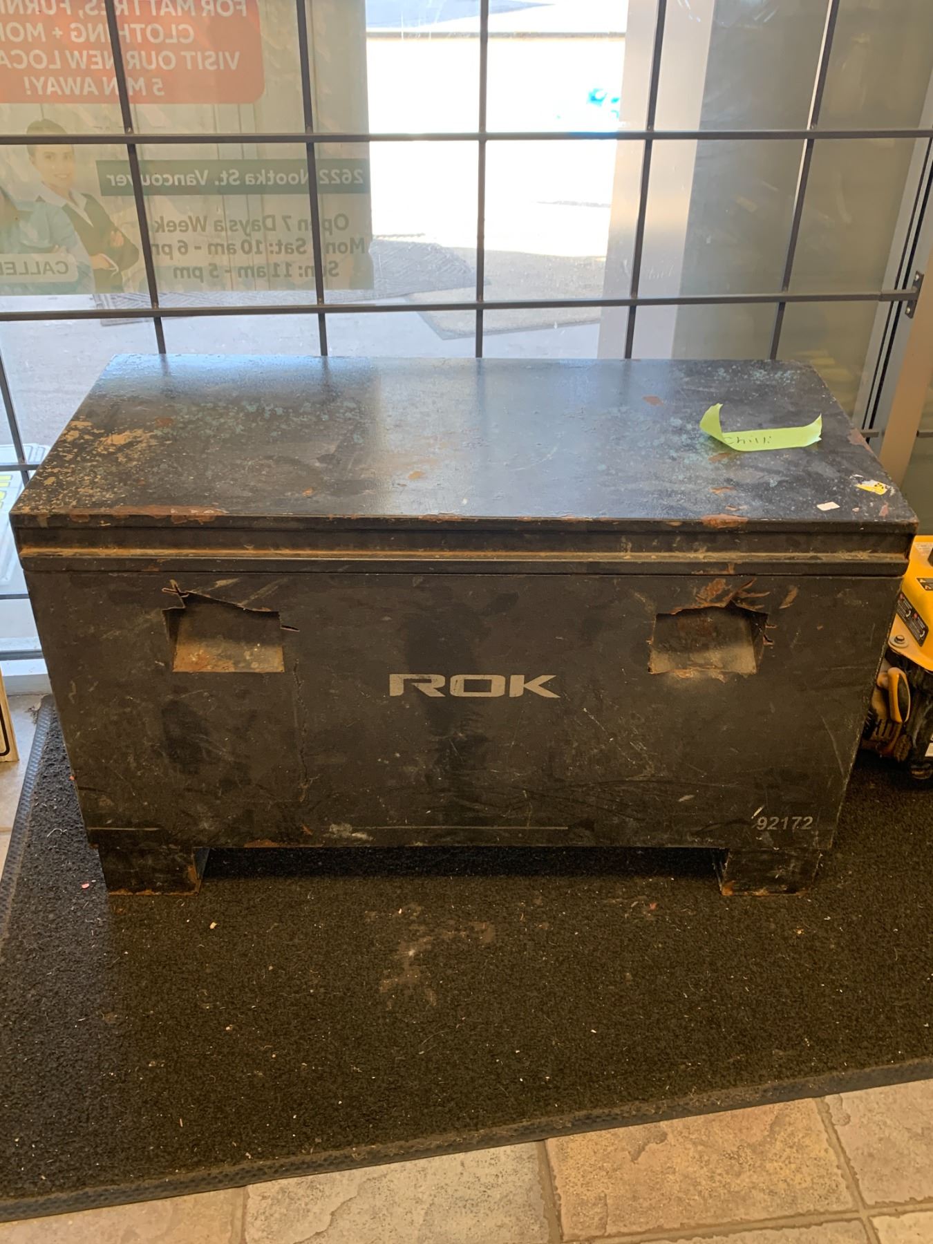 ROK Heavy Duty Metal Storage Box (Approx 3ft x 1 1/2 Depth x 1 1/2 H)