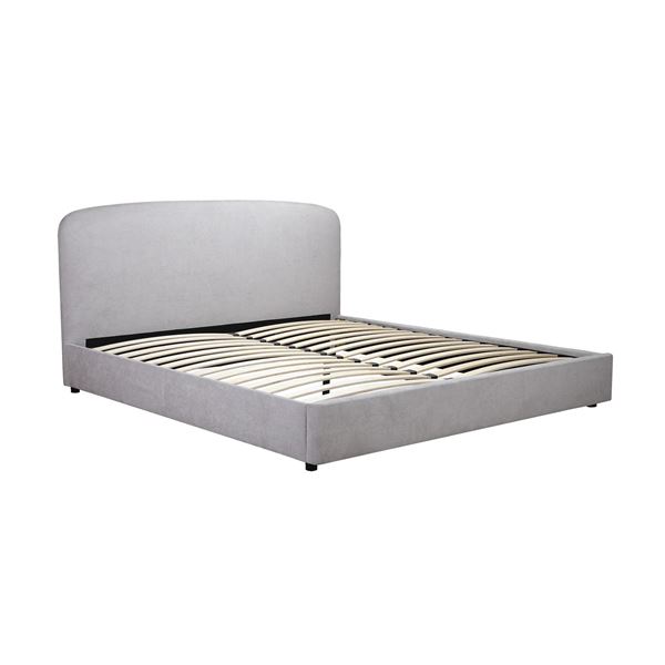 Sundays King Grey Sleep In Bed (BED-RN-014-015) - New in box Dimensions 86"W x 79 "D x 44"H, Side Ra