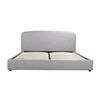 Image 2 : Sundays King Grey Sleep In Bed (BED-RN-014-015) - New in box Dimensions 86"W x 79 "D x 44"H, Side Ra