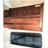 Image 2 : Coat rack 31in wide and wall mirror with shelf