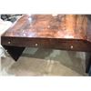 Image 2 : 3 Door Ribbon Mahogany Style Curved Desk 60in. W 32in. D