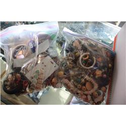 2 Large Bags of Misc. Costume Jewelry