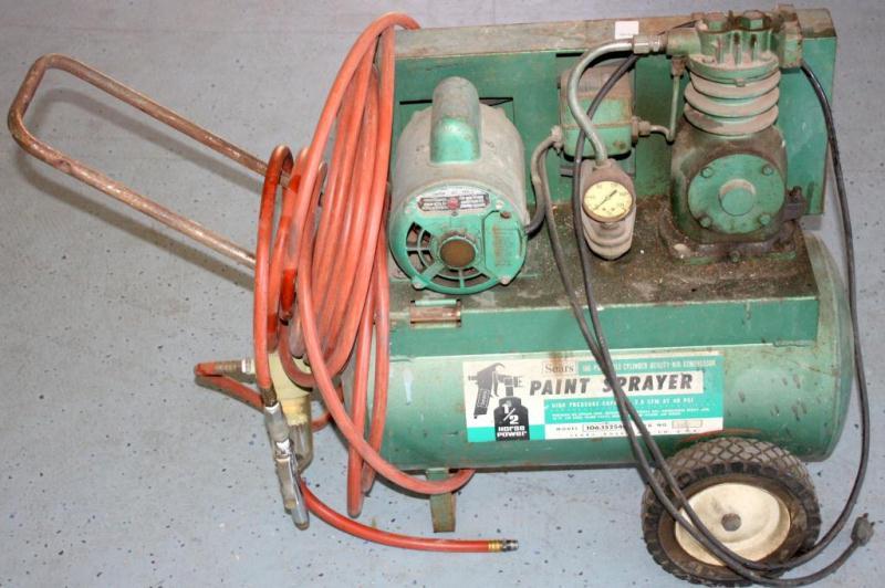 SEARS PAINT SPRAYER AIR COMPRESSOR