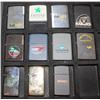 Image 2 : Zippo Collector Case and 11 Zippo Lighters