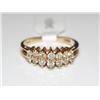 Image 1 : 2 Rows Diamonds Anniversary Ladies Ring