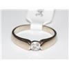 Image 1 : Diamond Solitaire Ladies Half Bezel Set Ladies Rin
