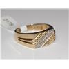 Image 2 : Diamond Square Top Men's Ring Pave Set