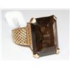 Image 1 : 25Ctw AAA Smokey Topaz Hand Made Ladies Ring