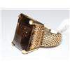 Image 2 : 25Ctw AAA Smokey Topaz Hand Made Ladies Ring