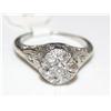 Image 1 : Diamond Vintage Hand Carved Cluster Ladies Ring