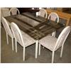 Image 2 : Glass Top Dining Table & 6 Chairs