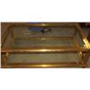 Image 2 : Brass & Glass Coffee & End Tables