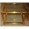 Image 3 : Brass & Glass Coffee & End Tables