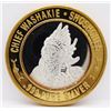 Image 4 : 3- $10 GAMING CASINO TOKENS SILVER .999