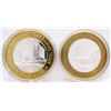 Image 1 : 2- $10 GAMING CASINO TOKENS SILVER .999
