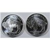 Image 2 : (2)- HALF OUNCE .999 SILVER ROUNDS