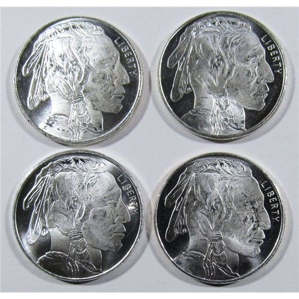(4)- HALF OUNCE .999 SILVER ROUNDS