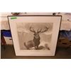 Image 1 : Hartford Fire Insurance Co. Monarch of the Glen Stag Picture in Frame (32"x33")