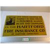 Image 1 : Hartford Fire Insurance Co. Tin Sign
