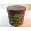 Image 3 : Homestead Brand 5lb Coffee Tin (No Handle)