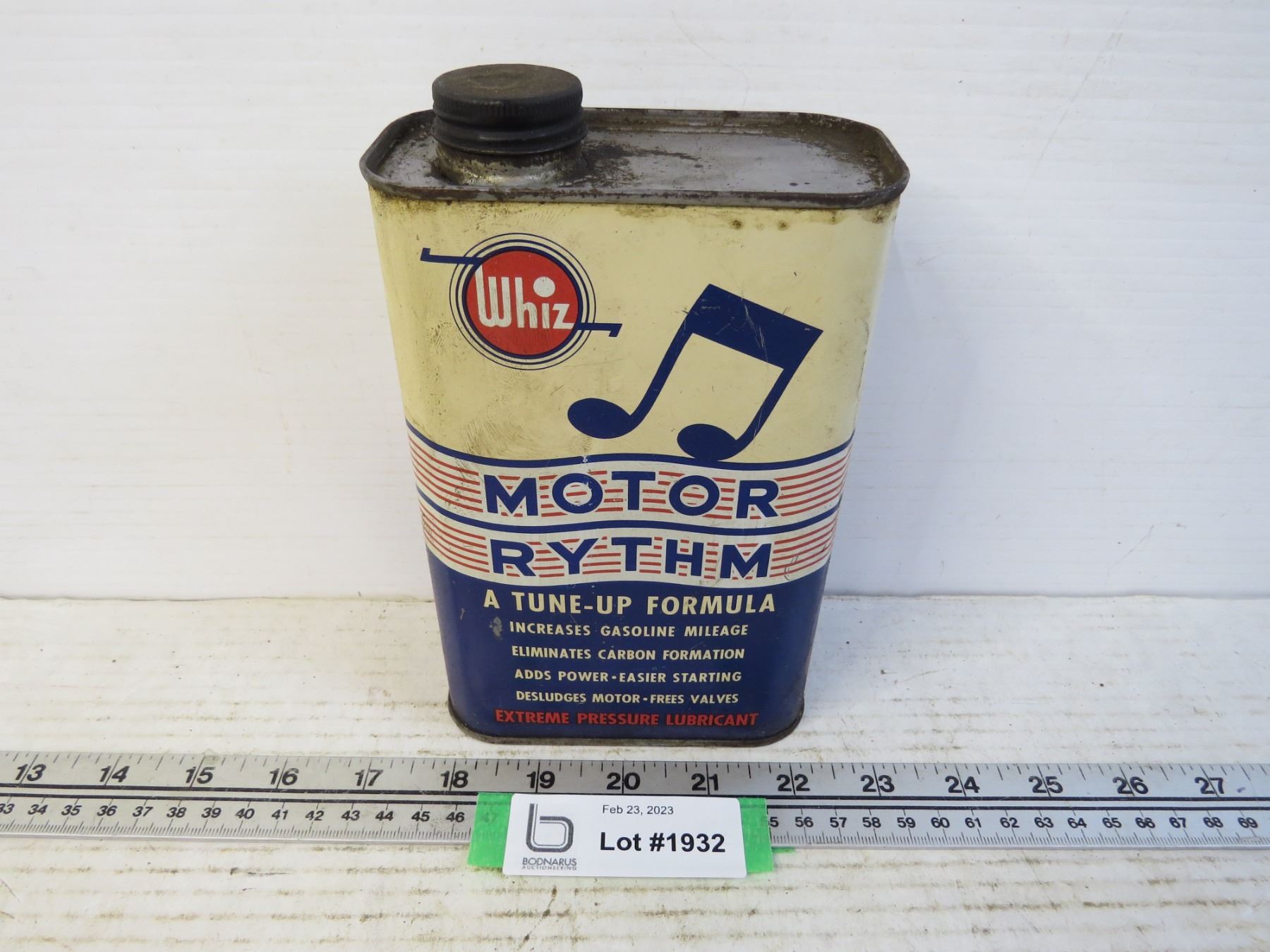 WHiz Motor Rythm Fluid Can (opened) - Bodnarus Auctioneering
