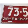 Image 2 : 1938 Saskatchewan License Plate
