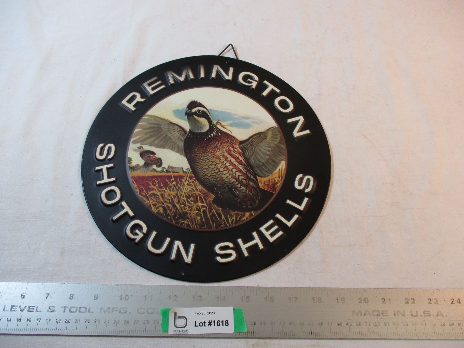 3D Curved Remington Shotgun Shells Sign - Ammunition Cartridges Hunting Decor