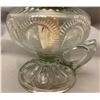 Image 2 : Imperial Early American Pressed Glass "Zippered Loops" Finger Oil Lamp (Early 1900's)