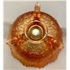 Image 2 : Fenton Carnival Glass Marigold "Leaf Tiers" 3 Footed Sauce Bowl (Circa 1907)