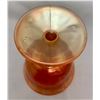 Image 4 : Fenton Carnival Glass Pink w/ Marigold Overlay "Holly Berry" Goblet Shaped Compote (Circa 1907)