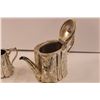 Image 4 : Early 1900's Silver-Plated Teapot with Sugar & Cream Holders