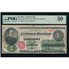 Image 1 : 1862 $1 Legal Tender Note PMG 30