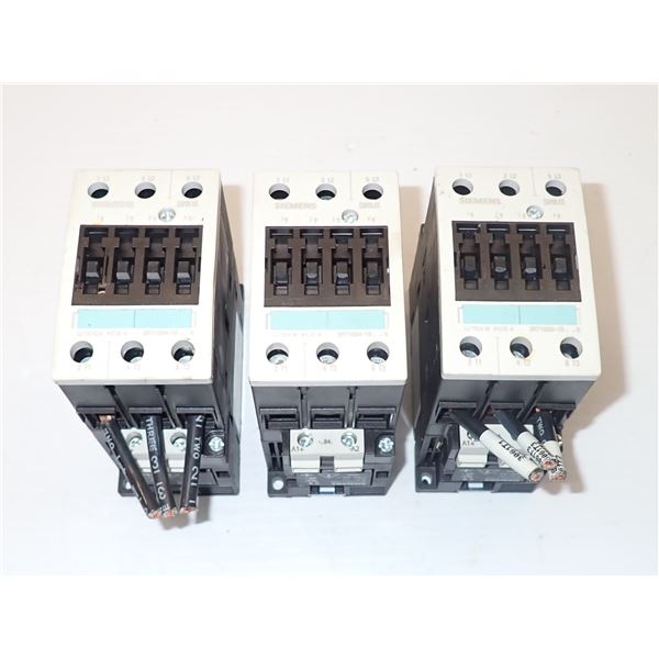 Lot of (3) #3RT1034-1BB40 Contactors