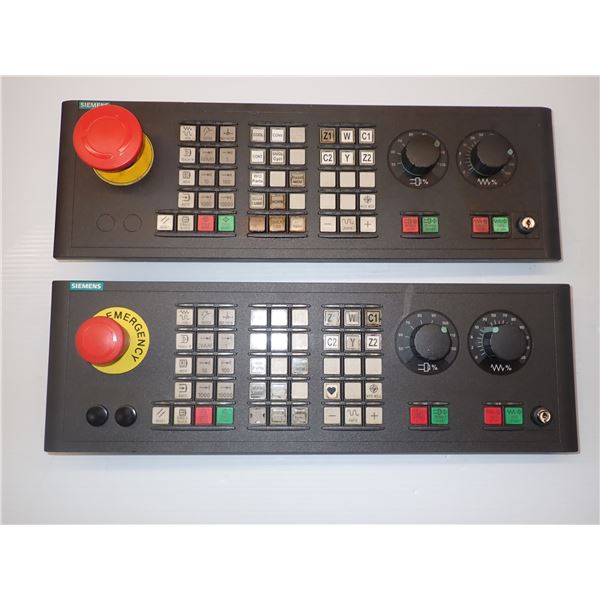 (2) Siemens #6FC5203-0AF22-0AA2 Sinumerik MCP 483C, Key, MPI
